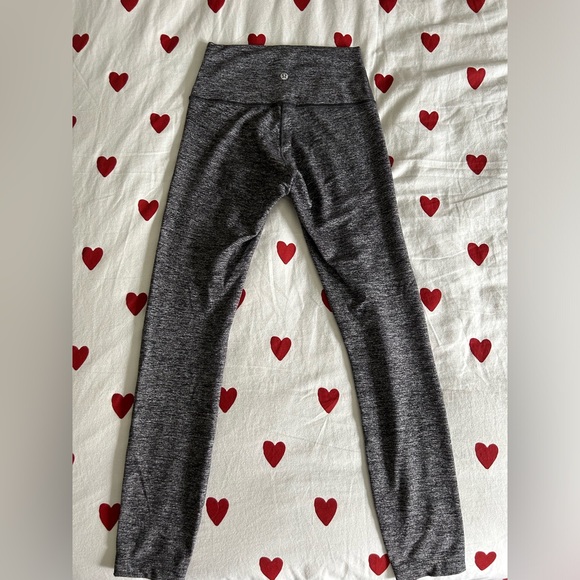 Lululemon Leggings Align 25 inch Heathered Grey Leggings Size 4 - Picture 2 of 4